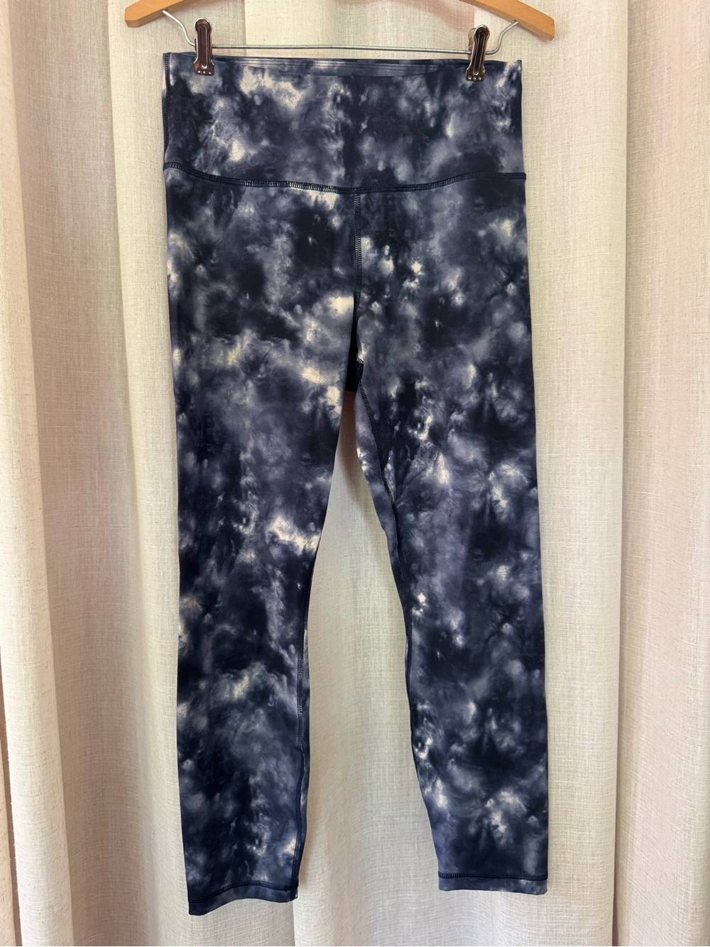 Banana Republic 7/8 Leggings Hyper Blue Tye Dye Size Medium